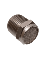 Exhaust Muffler, 1/2"NPT, Brass Plated