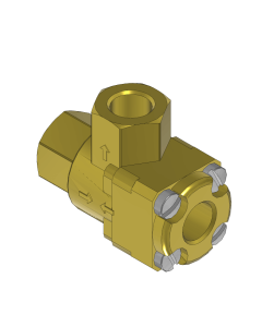 Shuttle Valve (1/4" NPT), Brass