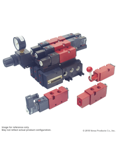 Valve, 4-Way, Alum, 12VDC