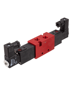 Valve, 4-Way, Alum, 24VDC