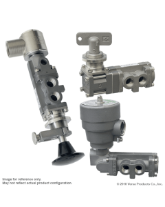 Valve, 4-Way, SST, 12VDC