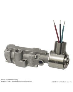 Valve, 3-Way, SST, 24VDC
