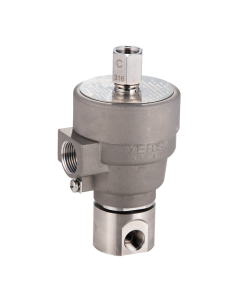 Valve, 3-Way, SST, 24VDC