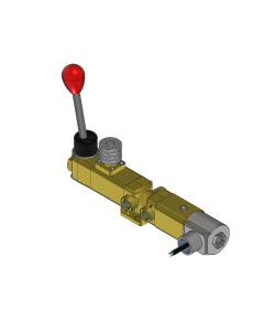 Valve, 3-Way, Brass, 24VDC