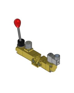 Valve, 3-Way, Brass, 24VDC