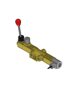 Valve, 3-Way, Brass, 24VDC