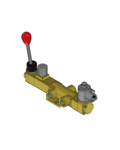 Valve, 3-Way, Brass, 24VDC