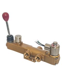 Valve, 3-Way, Brass, 24VDC