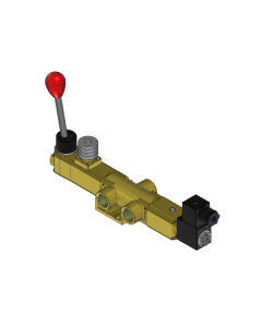 Valve, 3-Way, Brass, 24VDC