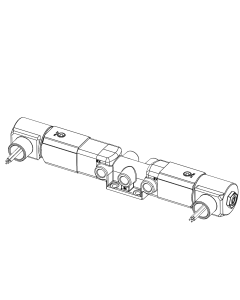 Valve, 4-Way, Brass, 120V60Hz