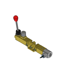 Valve, 4-Way, Brass, 120V60Hz
