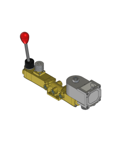 Valve, 4-Way, Brass, 24VDC