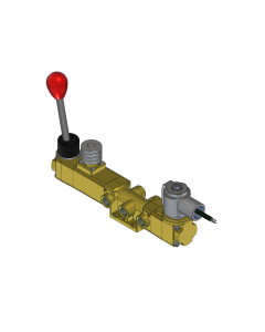 Valve, 4-Way, Brass, 24VDC