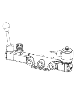 Valve, 4-Way, Brass, 24VDC