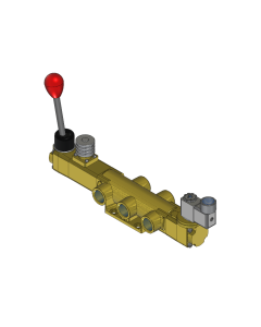Valve, 4-Way, Brass, 24VDC