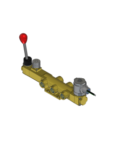 Valve, 5-Way, Brass, 24VDC