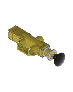 Valve, 3-Way, Brass