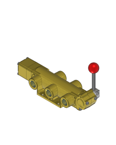 Valve, 4-Way, Brass