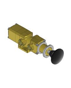 Valve, 3-Way, Brass