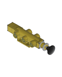 Valve, 4-Way, Brass
