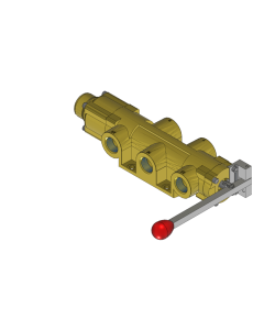 Valve, 4-Way, Brass