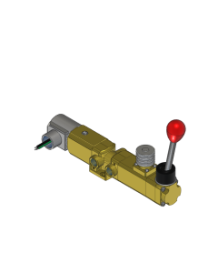 Valve, 3-Way, Brass, 120V60Hz