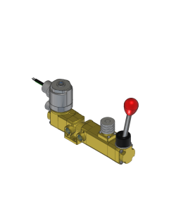 Valve, 3-Way, Brass, 24VDC