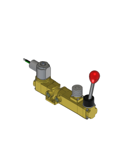 Valve, 3-Way, Brass, 24VDC