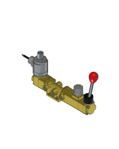 Valve, 3-Way, Brass, 24VDC