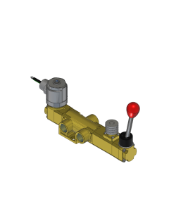 Valve, 3-Way, Brass, 120V60Hz