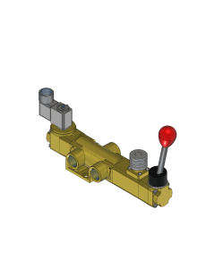 Valve, 3-Way, Brass, 24VDC