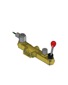 Valve, 3-Way, Brass, 24VDC