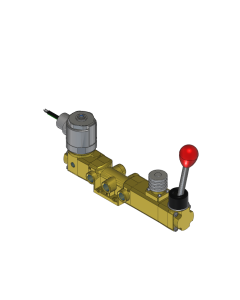 Valve, 4-Way, Brass, 24VDC