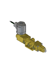Valve, 4-Way, Brass, 12VDC