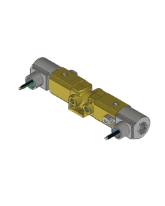 Valve, 3-Way, Brass, 24VDC