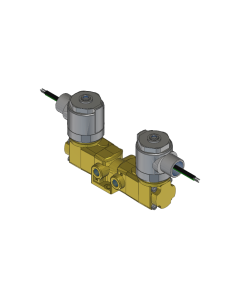 Valve, 3-Way, Brass, 12VDC