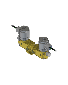 Valve, 3-Way, Brass, 12VDC
