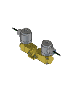 Valve, 3-Way, Brass, 24VDC