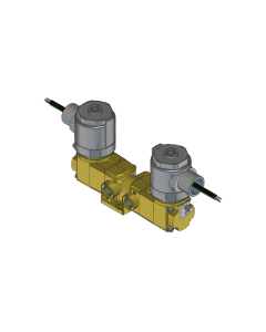 Valve, 3-Way, Brass, 24VDC