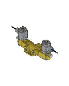 Valve, 3-Way, Brass, 125VDC