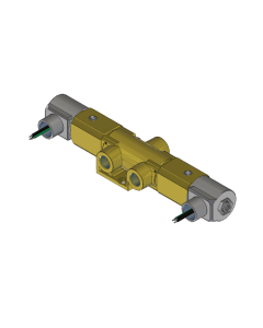 Valve, 3-Way, Brass, 24VDC