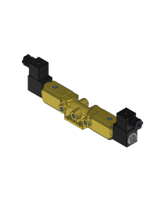 Valve, 4-Way, Brass, 120V60Hz