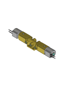 Valve, 4-Way, Brass, 24VDC