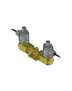 Valve, 4-Way, Brass, 24VDC