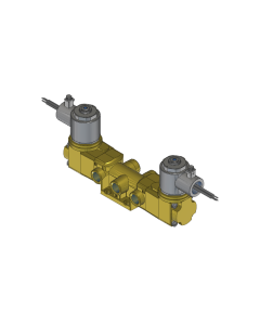 Valve, 4-Way, Brass, 120V60Hz
