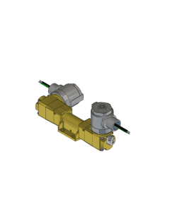 Valve, 4-Way, Brass, 12VDC