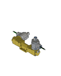 Valve, 4-Way, Brass, 120V60Hz