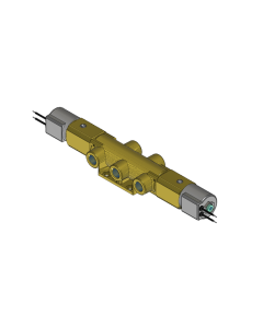 Valve, 4-Way, Brass, 240V60Hz