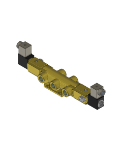 Valve, 4-Way, Brass, 120V60Hz