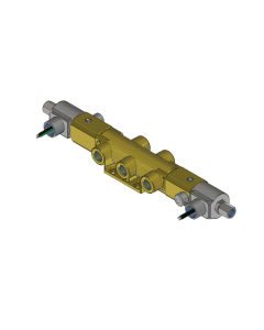 Valve, 4-Way, Brass, 24VDC